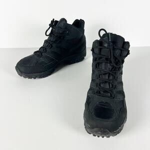 Merrell Men's Moab 2 Mid Waterproof Tactical Boots Black hiking camping Size 12